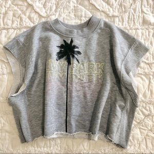 Ivy Park crop sweatshirt tank